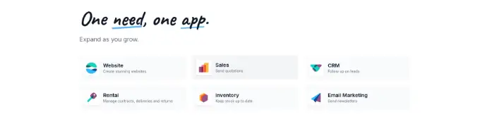 Odoo ecommerce quick start apps